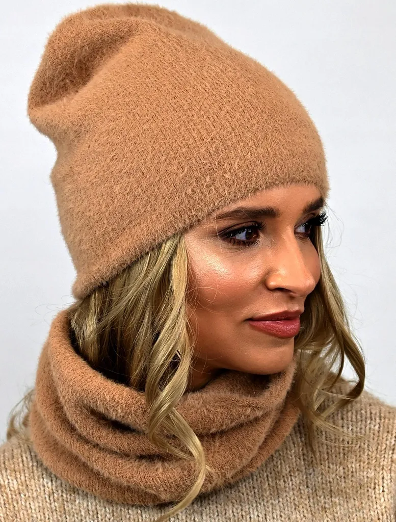 Set Sciarpa e Cappello Alpaca Caramello AL1 | Accessori Inverno 2026 - 10