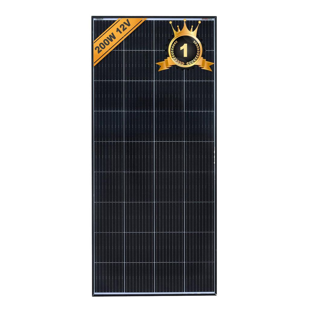 enjoy solar® Solarpanel monokristallines Solarmodul 200W Produktbild 
