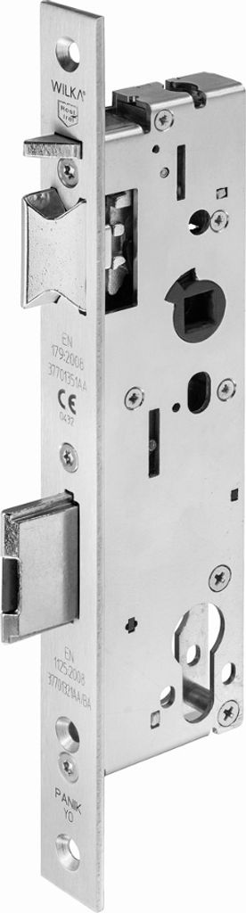 WILKA selbstverriegelndes Anti-Panik-Einsteckschloss 7677 (Dornmass: 40 mm, DIN: DIN links) Dornmass: 40 mm DIN: DIN links