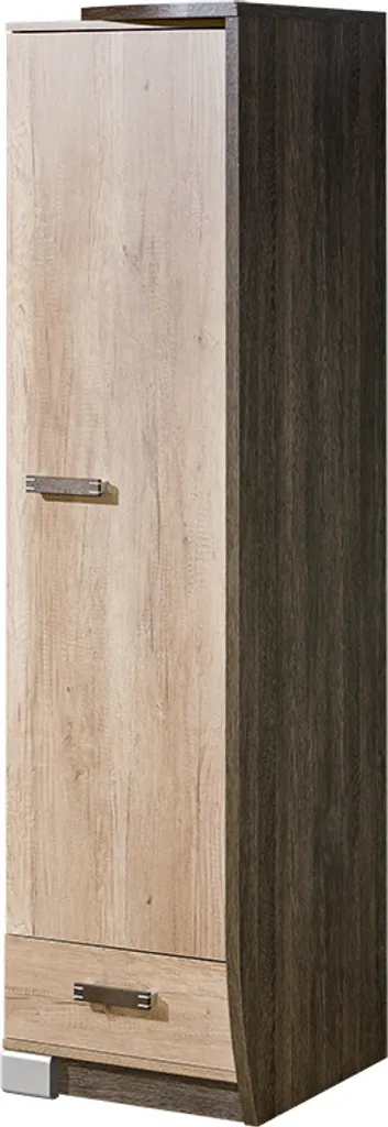 Armoire bicolore ROMEO 17 Chêne Canyon - Finition Arusha haute qualité