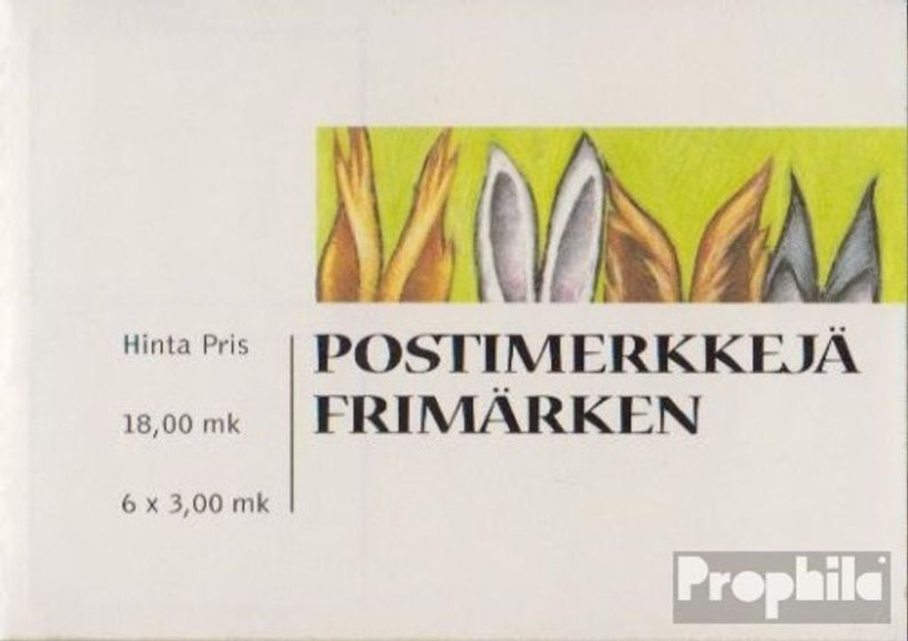 Briefmarken Finnland 1999 Mi 1463-1464Fb (kompl.Ausg.) Folienblatt gestempelt Valentinstag