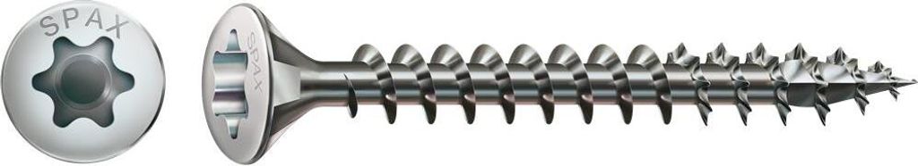 SPAX Linsensenkkopf 4.5x 50 Vollgewinde Torx 20 Edelstahl A2 mit Bewertung