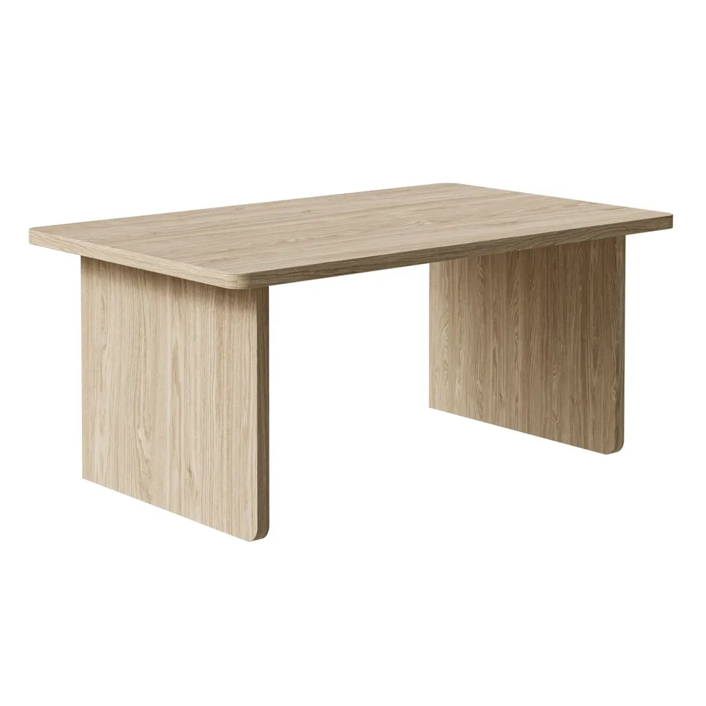 Table Basse Salon Modulable Set de 2 Usalo - Grand Format Chêne 140cm - 9