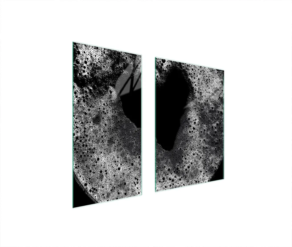 Piastre Copri Fornelli 75x52 Design Cuore - Set 2 Pezzi Vetro Tagliere