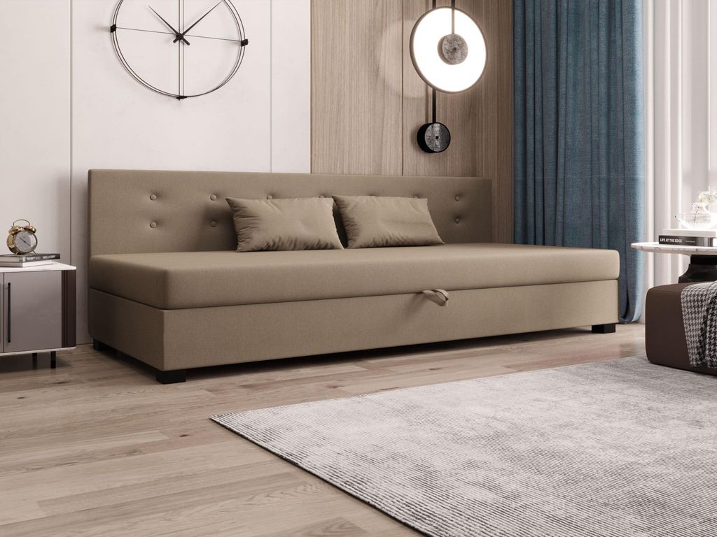 Einzelbett 90x195 AJKA BIZ 1 - braun