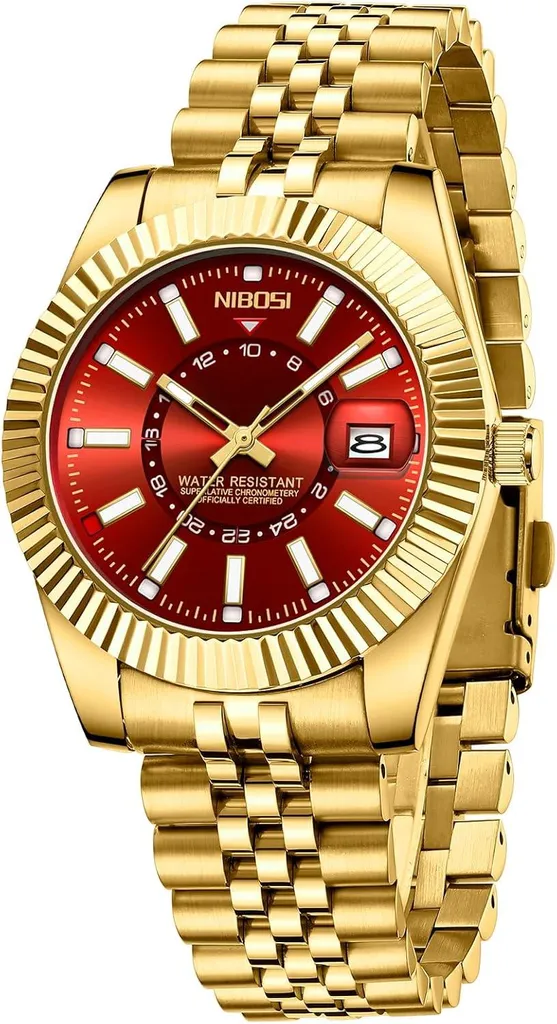 Orologio da uomo stile business dress movimento al quarzo analogico orologio da polso impermeabile data display bracciale in acciaio inox classico orologio da uomo alla moda