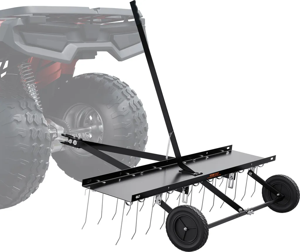 Rastrello da Traino VEVOR 121cm - Arieggiatore Professionale 24 Denti