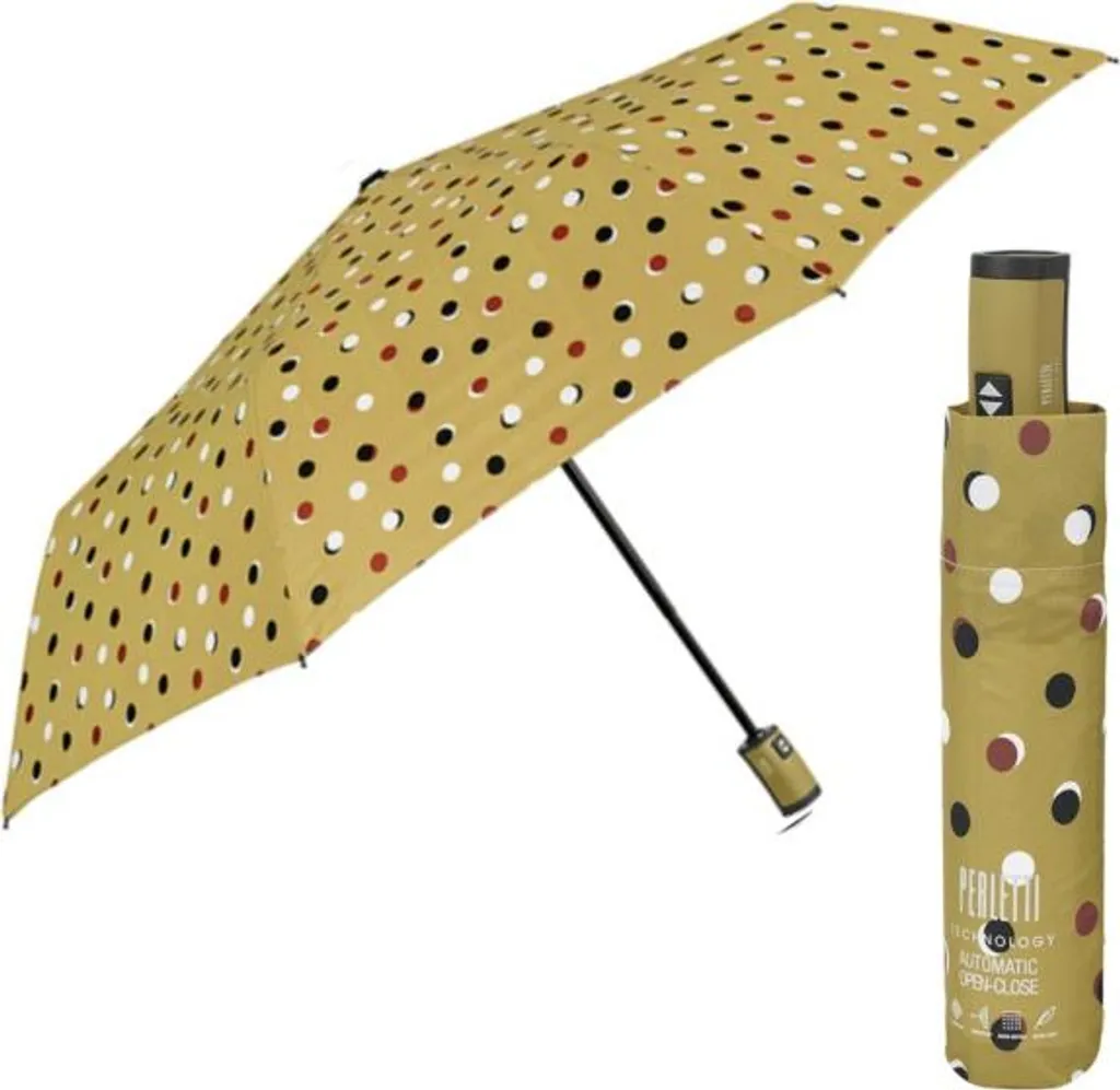 Ombrello Perletti 21780 Mini Giallo a Pois - L'Idea Regalo Perfetta