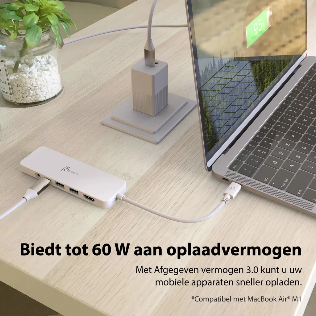 Adaptateur multiple USB-C léger j5create JCD373-N ultra-nomade - 9