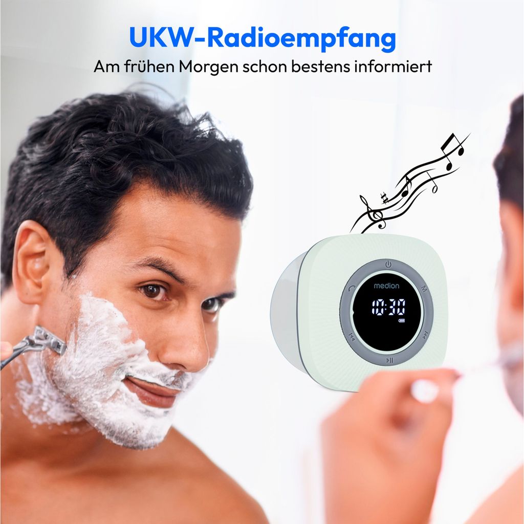 MEDION S66884 Duschradio mit Bluetooth (Badradio, UKW Produktbild 4