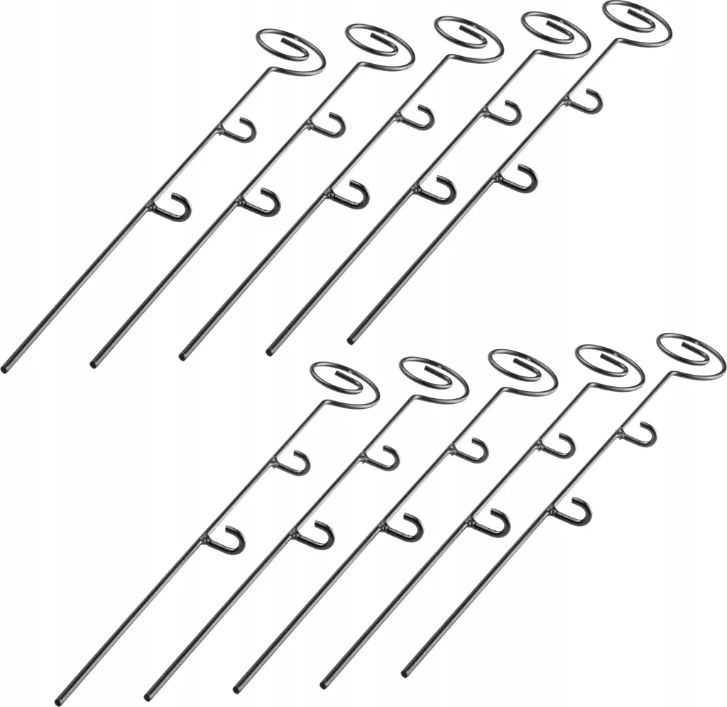 Supports de Plantes à Œillets KADAX Sylte 46cm, Spirales Robustes Lot de 10