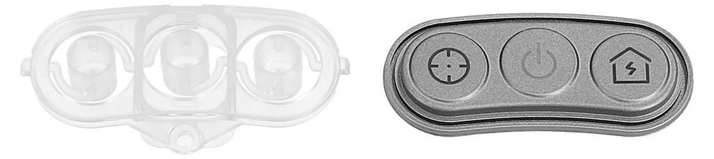 easyPART passend für 201-2499-0225 Ecovacs Tastenkappe für Saugroboter