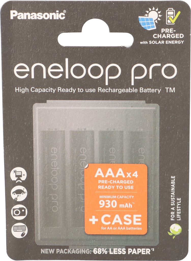 4x batteria eneloop pro Micro BK-4HCDEC4BE Ni-MH 1,2 V / Immagine del prodotto 