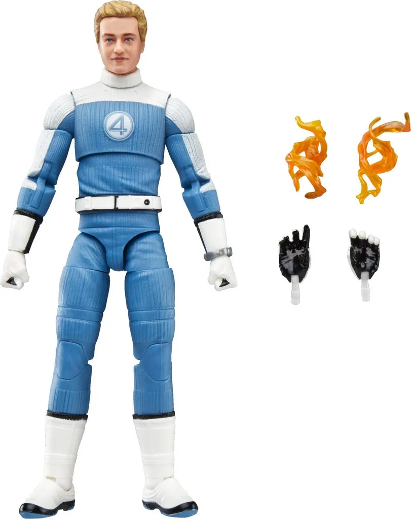 Johnny Storm Hasbro Marvel 15cm - Figurine Articulée avec Effets de Feu - 11