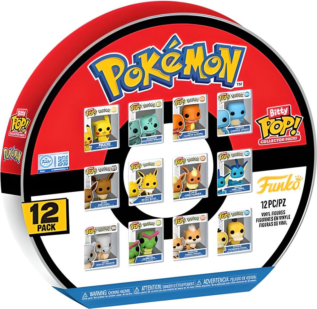 Pokémon 12er Multipack Bitty Pop! Funko