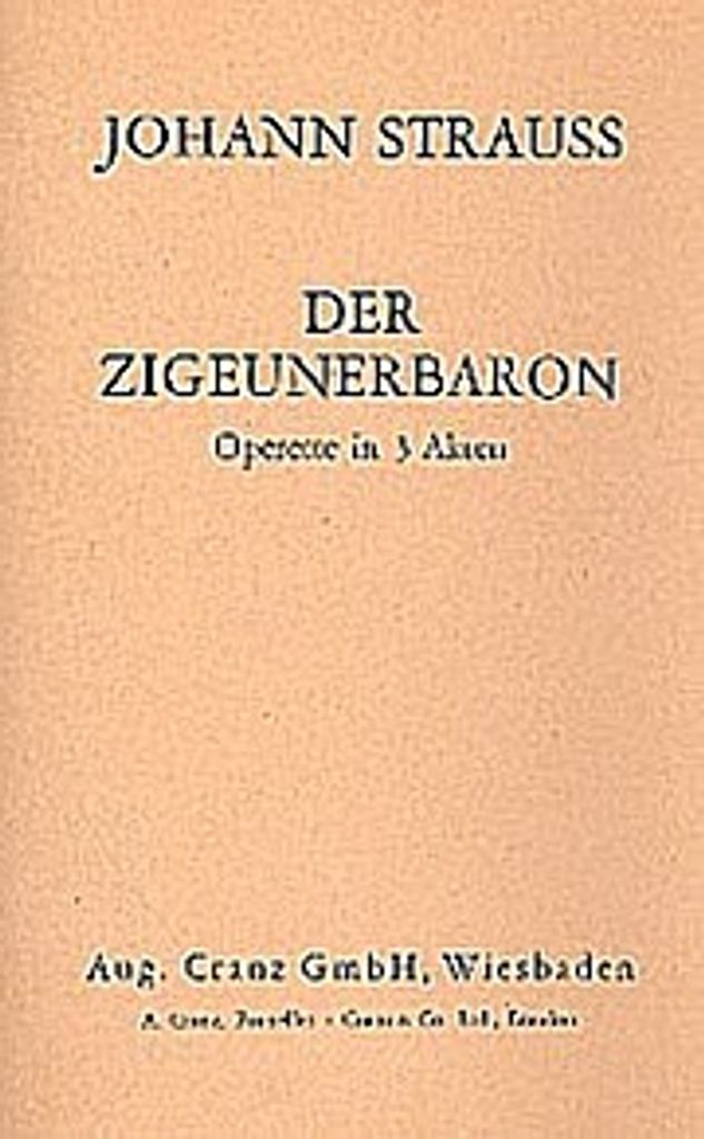 Der Zigeunerbaron : Libretto (dt)