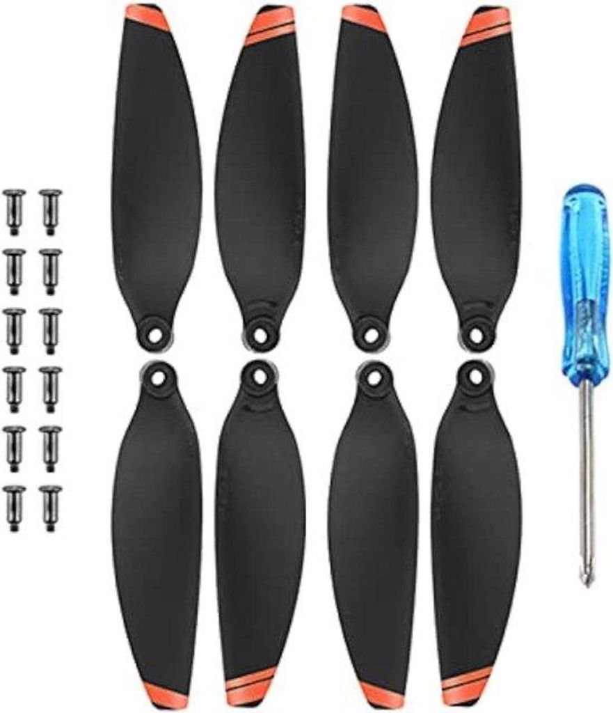 Leise Flug Drohnen Propeller Set 8teilig Schwarz Grün