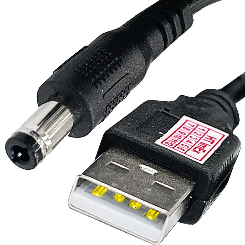 Hohlstecker 5V USB Kabel auf DC Stecker Adapterkabel 5,5x2,5mm Länge: 100cm