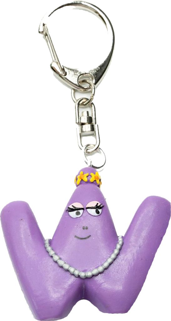 W Barbapapa Schlüsselanhänger Miniblings Anhänger Buchstabe Produktbild 