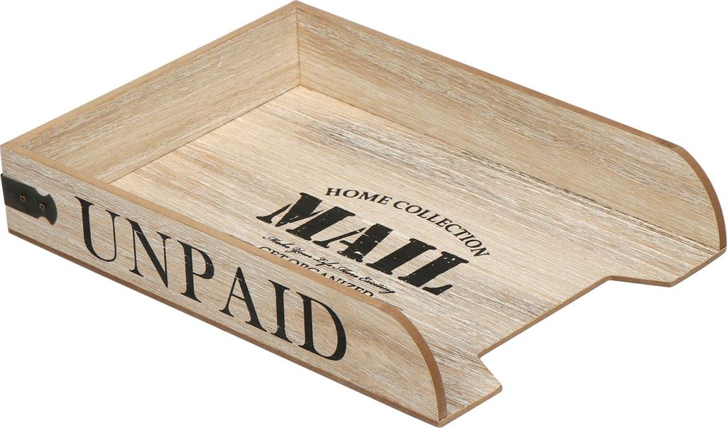 com-four Ablagefach für Briefe - Briefablage aus MDF - Ablagesystem für den Schreibtisch - Stapelbarer Ablagekorb fürs Büro
