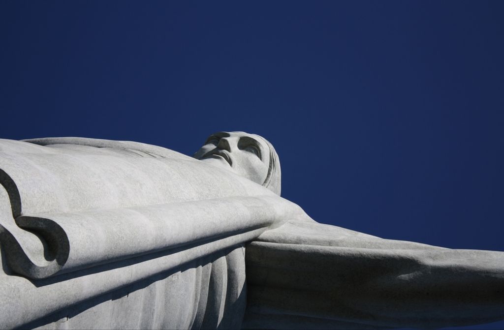 hansepuzzle 56868 - Cristo Redentor Puzzle, 500 Teile, Religion, 46,0 x 30,0cm mit hochwertiger Aufbewahrung, Kartonbox & Beutel