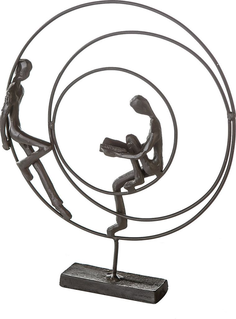 Gilde Skulptur, rund, "Circles", Buchmotiv, Paarmotiv, Image du produit 