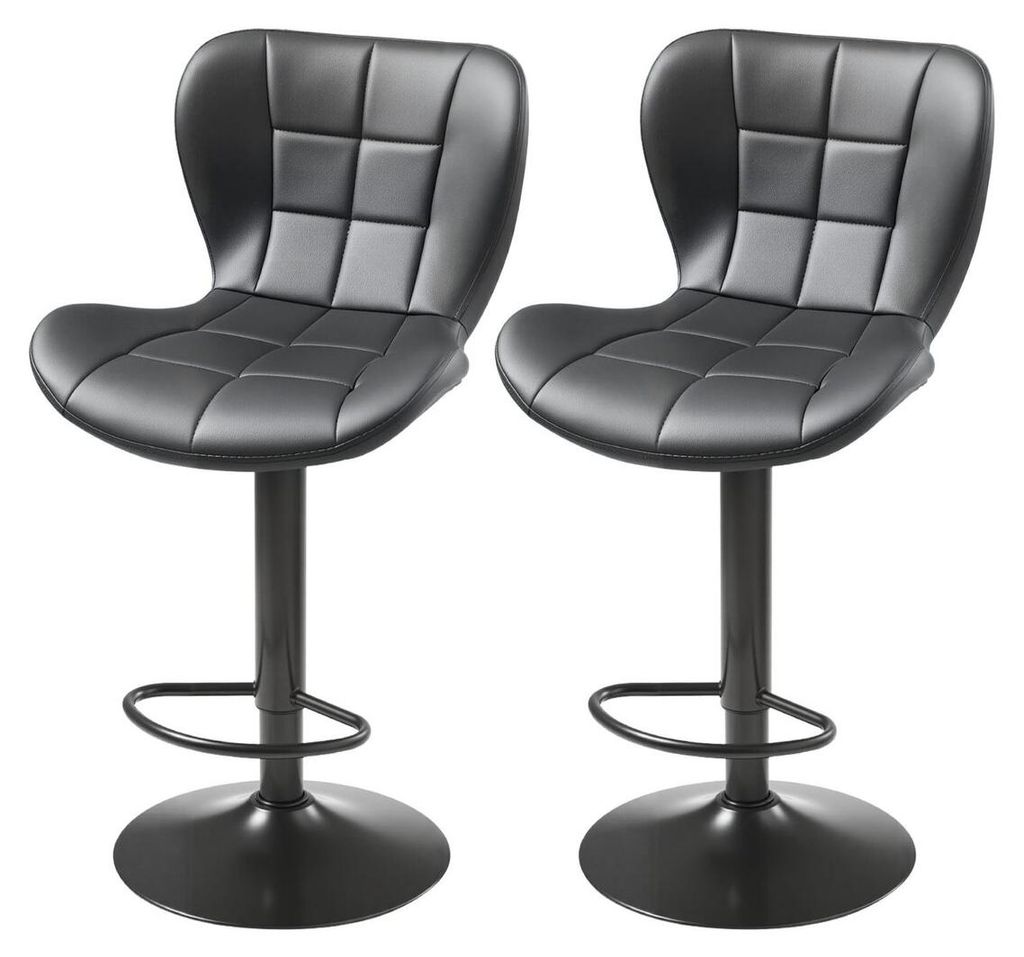 Barhocker-Set, 2er-Set, moderne Barhocker aus Kunstleder in Produktbild 