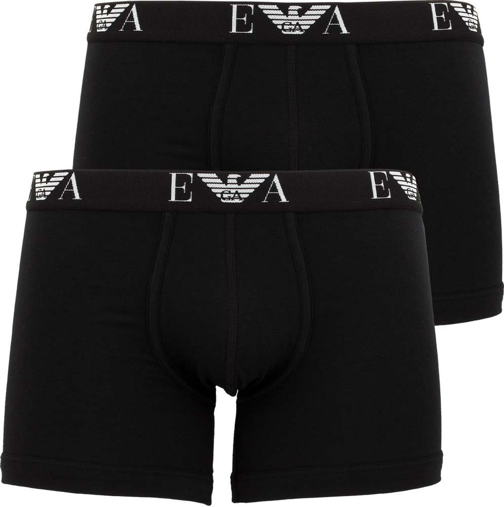 Emporio Armani Boxershorts etwas länger am Bein Schwarz S