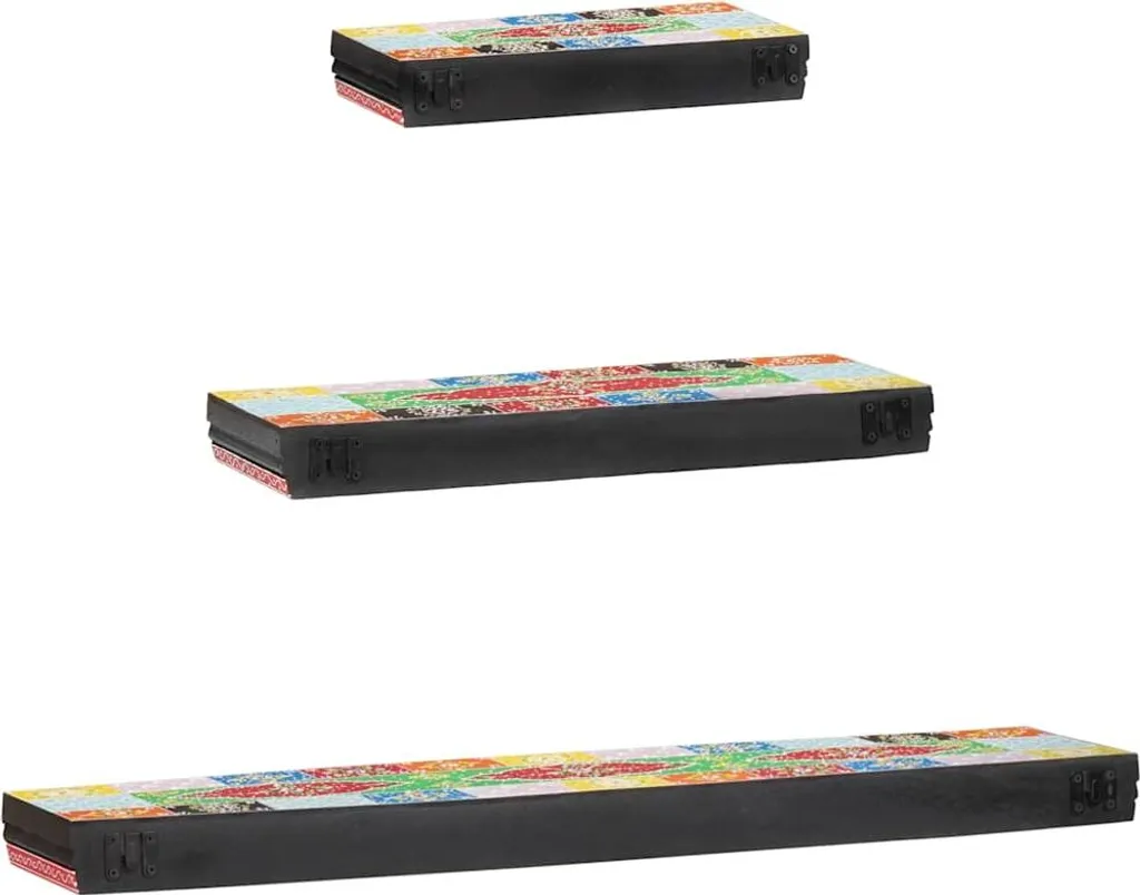 SYFAX™ Scaffali Pop Multicolore 100x20x6cm - Wall Decor 3 Pezzi