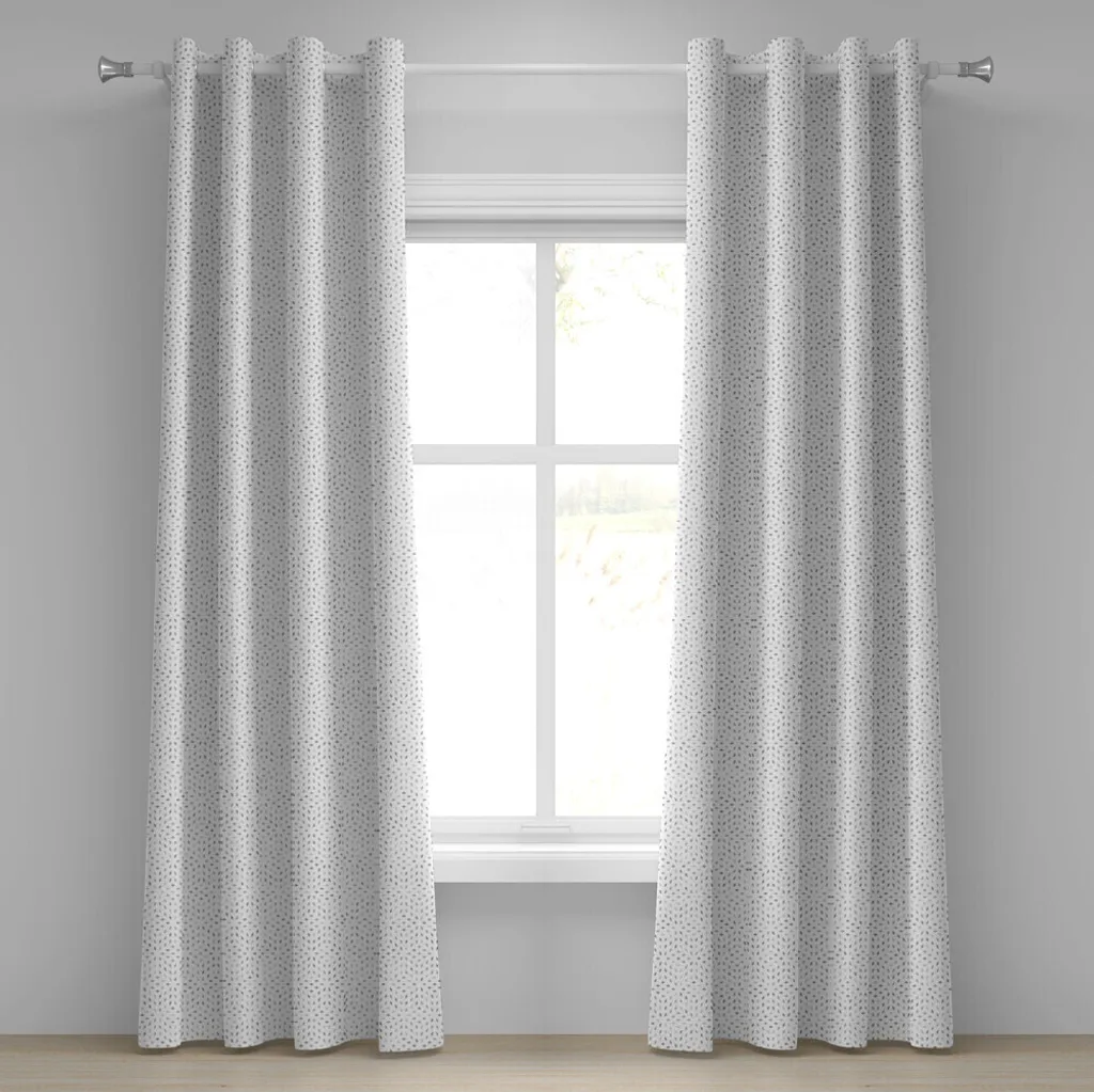 Rideau Anti-Regard Design Futuriste Gris pour Grandes Fenêtres 280x175