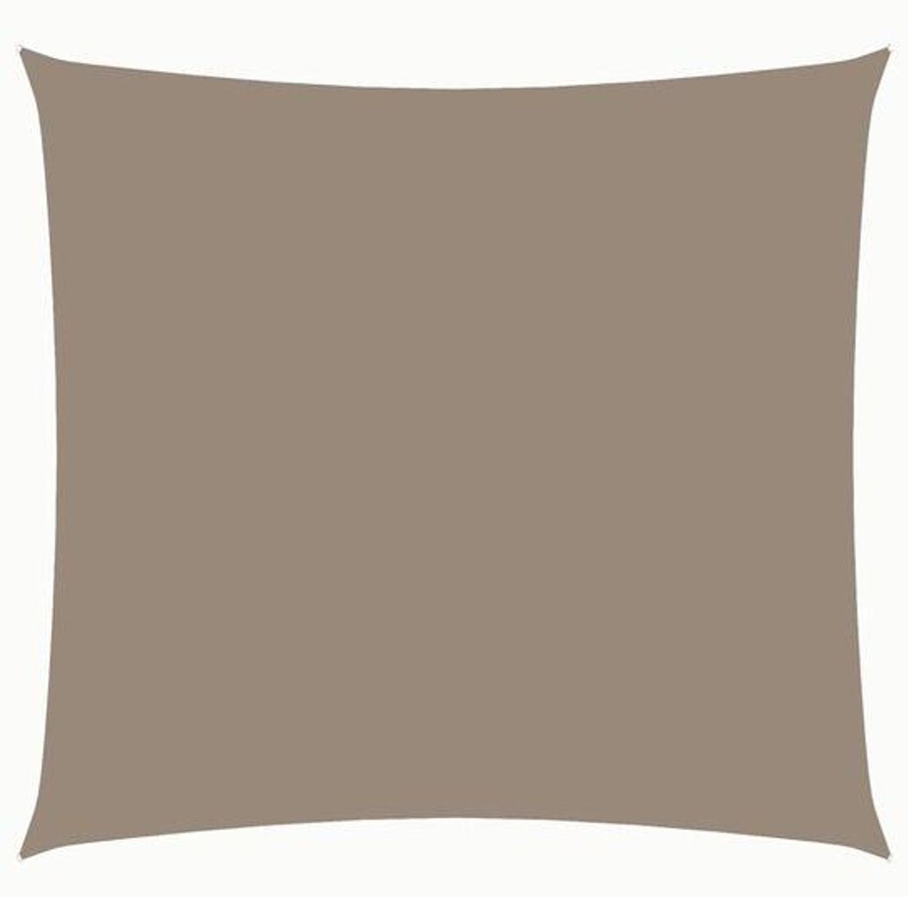 Großes Sonnensegel Vierkant - 4 x 4 m - Braun - Wasserdicht & UV-schützend - Polyurethanbehandelt Terrasse-Schirm - Mit Seilen & Edelstahl-Fixierung