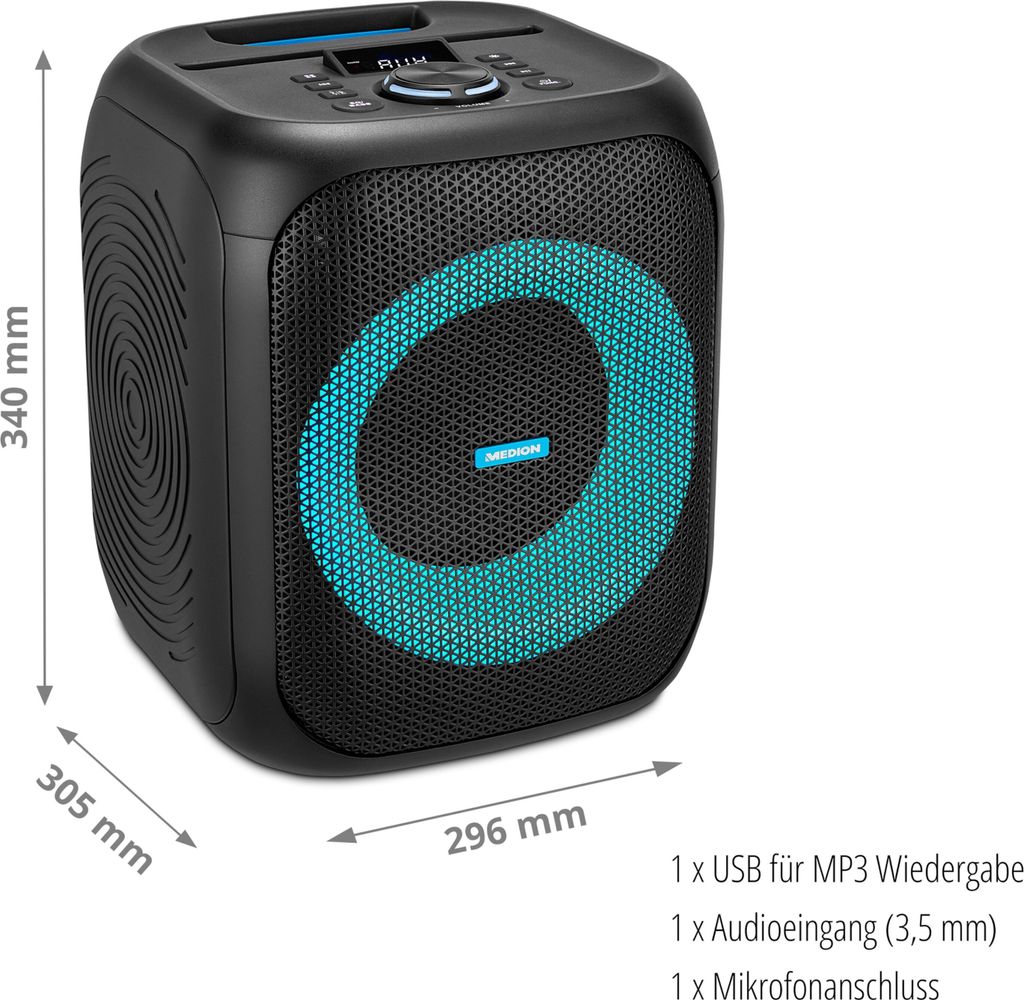 MEDION S61991 Partylautsprecher mit Bluetooth Produktbild 7