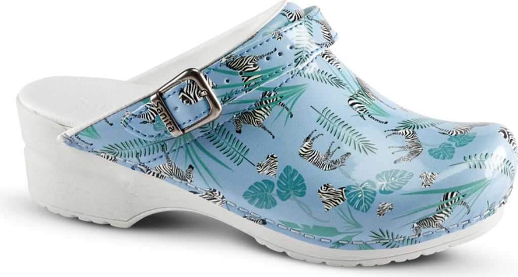 Sanita Flex Clog 38 Animal Zebra O.H. mit Riemen