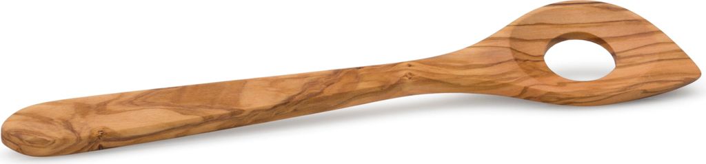 CONTINENTA Kochlöffel mit Ecke u, Loch, Olivenholz 30 cm 4923 4017167492308 Vorteilset – 2 Stück – inkl. 4 Edelstahl-Trinkhalme