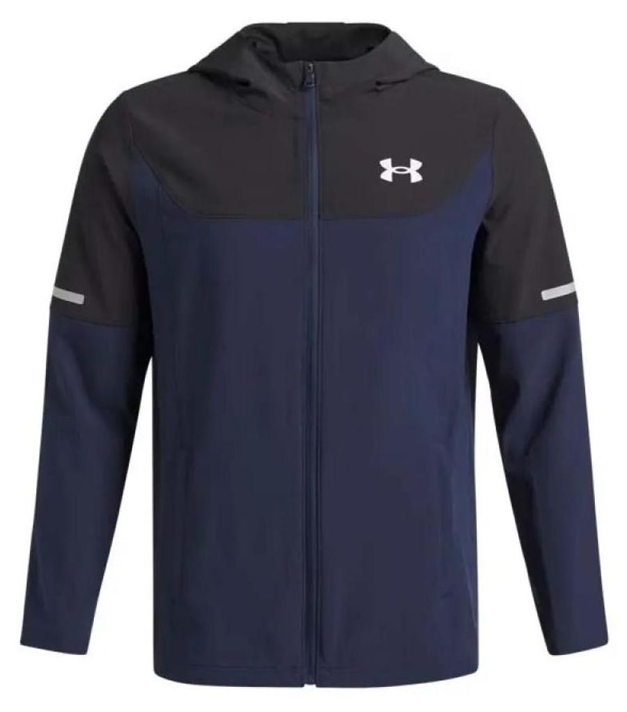 Under Armour Tech Utility geweven jas, blauw, voor jongens, Productafbeelding 