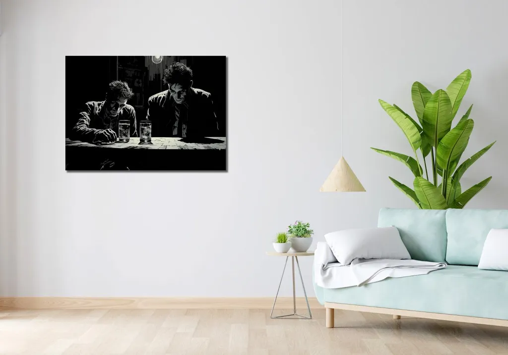 Tableau Mural 100x70 cm Conspirateurs : Décoration Moderne de Qualité - 2