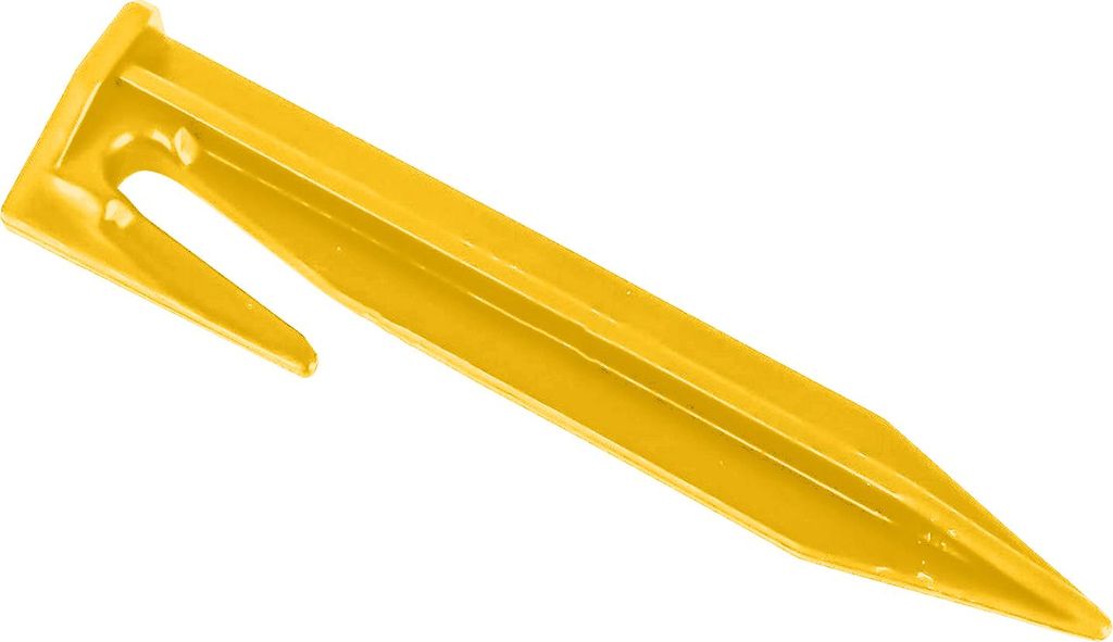 100 Stück Camping-Zeltpflock, robust, für Rasenmäher, Begrenzungsdraht, für den Außenbereich, Garten, Hof, Terrasse, Rasen, Plane, Baldachin, ...