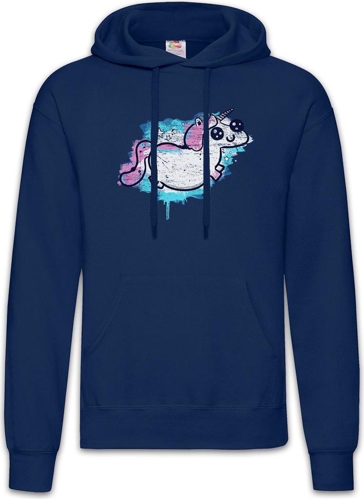 Urban Backwoods Unicorn Paint, Herren Hoodie, Farbe: Navy, Größe: L