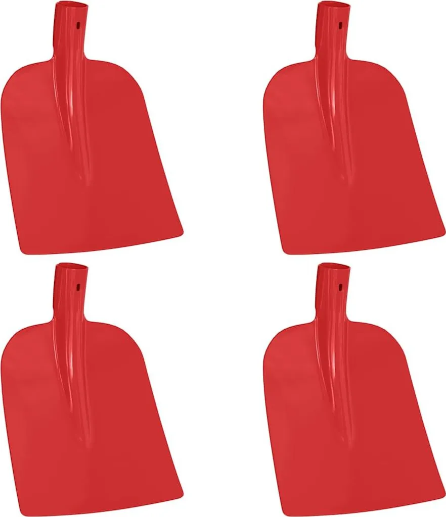 vidaXL Set 4 Teste Pala Rosse 32 cm - L'aiutante per tutta la Famiglia