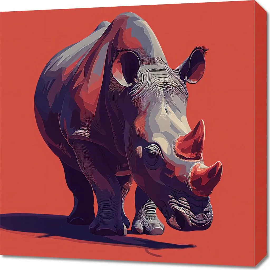 Quadro 60x60 cm Il gigante in marcia