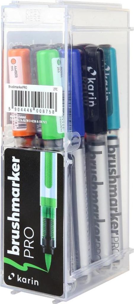 karin BrushmarkerPRO Schwarz, Blau, Braun, Gold, Grün, Immagine del prodotto 