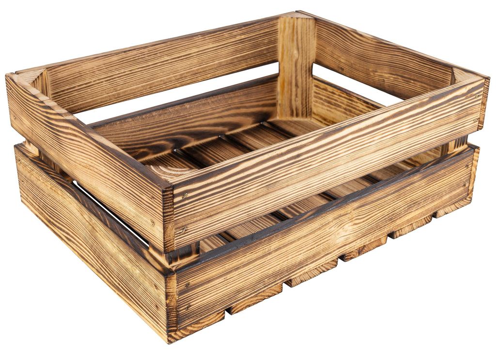 Creative Deco Gevlamde Houten Doos, 40 x 30 x 15 cm Productafbeelding 