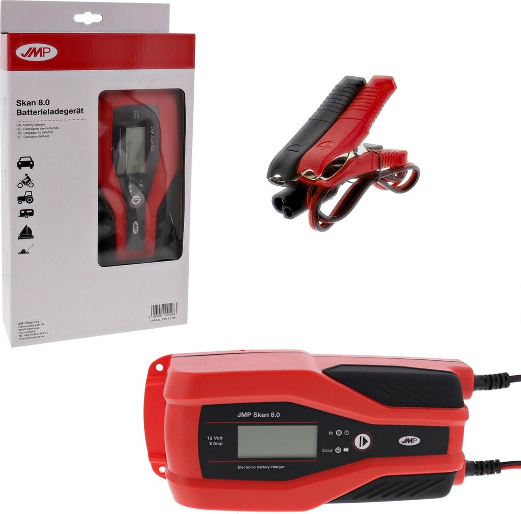 JMP Skan 8.0 Batterie Ladegerät 2-8A - 12V für Auto / Produktbild 4