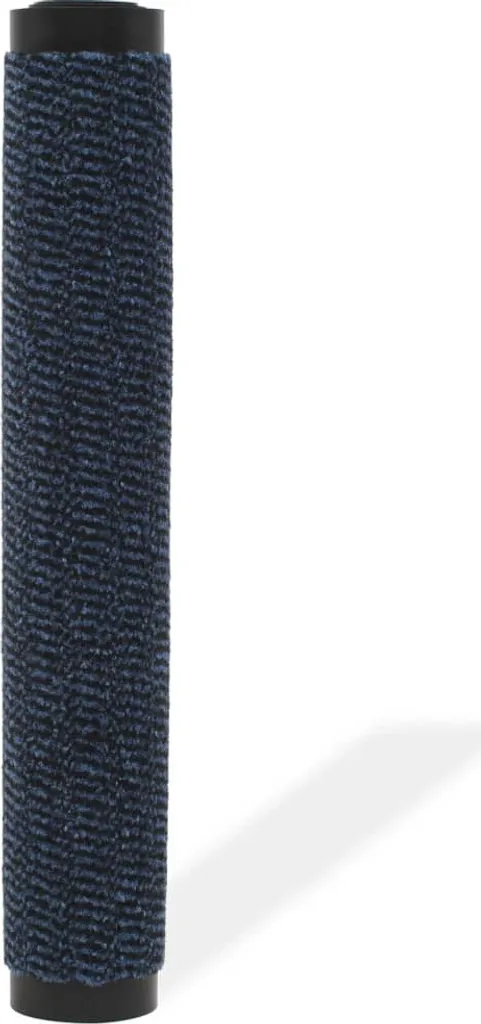 vidaXL Tapis de propreté rectangulaire bleu tufeté 80x120 cm résistant