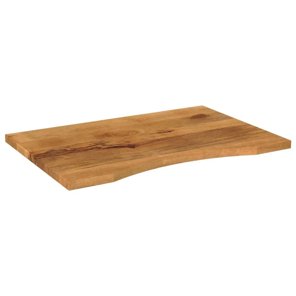 SYFAX™ Top Scrivania Design Curvo 100x60 Mango Massello Naturale
