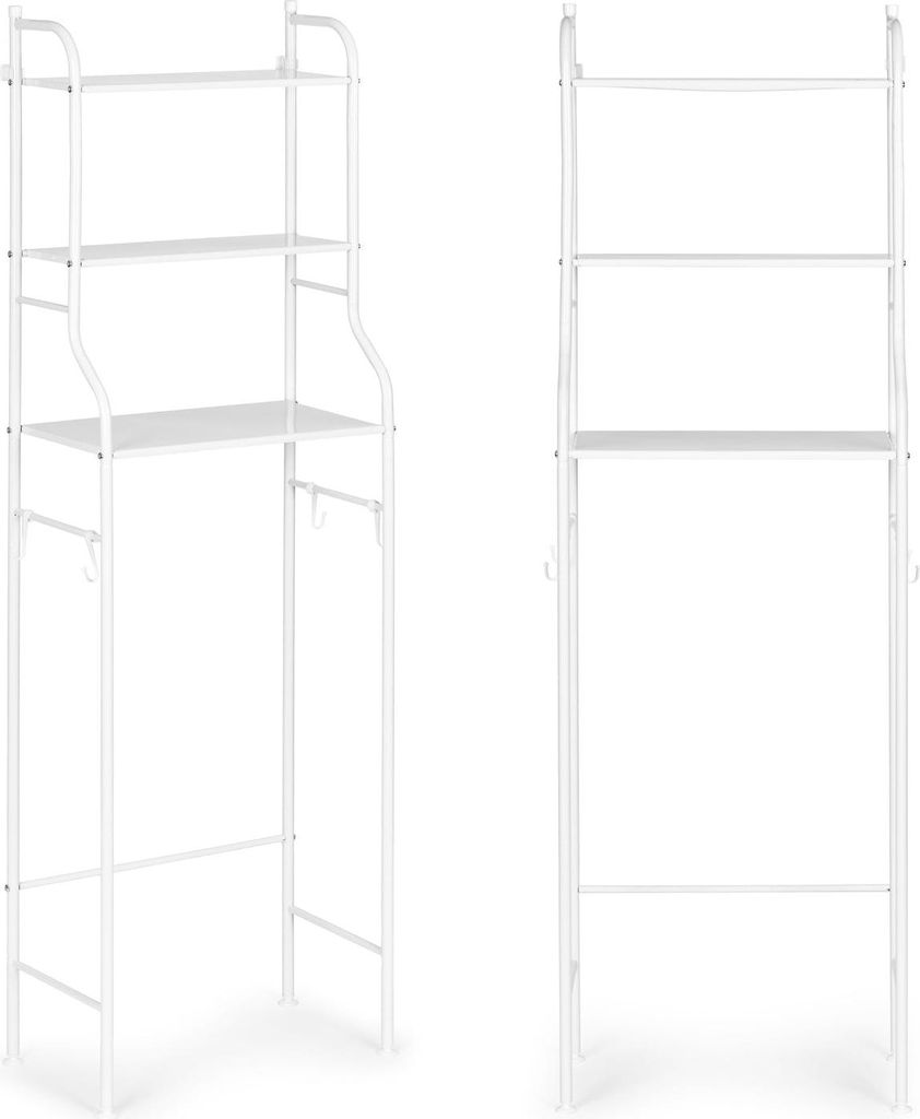 Hoher Badezimmerschrank mit 3 Regalen aus Aluminiumkonstruktion