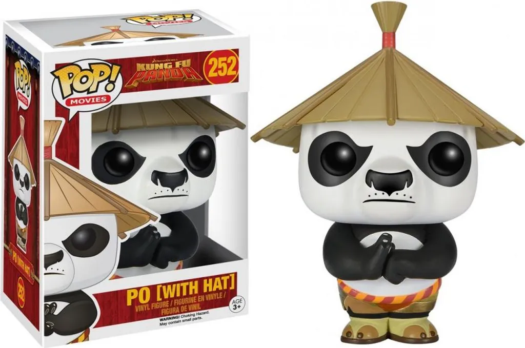 Funko Pop Po Kung Fu Panda avec Chapeau Chinois - Détails Authentiques