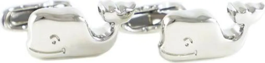 Boutons de manchette Veleryba en argent brossé avec fermeture sécurisée