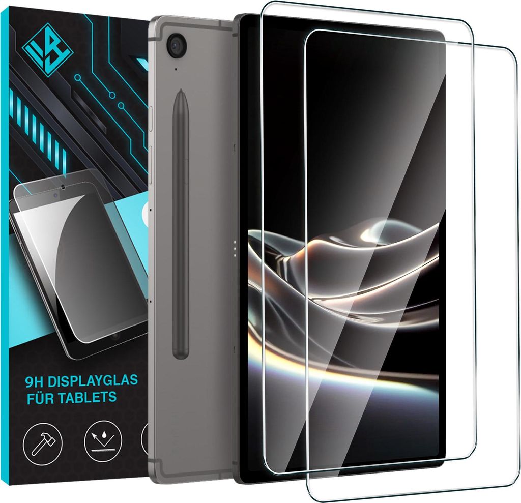 2x 9H Tablet Schutzglas für Samsung Galaxy Tab S9 FE 10.9 Zoll 2023 Displayglas Displayschutz