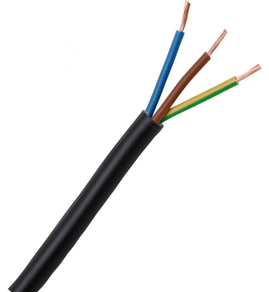 KOPP Schlauchleitung H03VV-F 3 G 0.75 mm² Schwarz Kopp 152325008 25 m